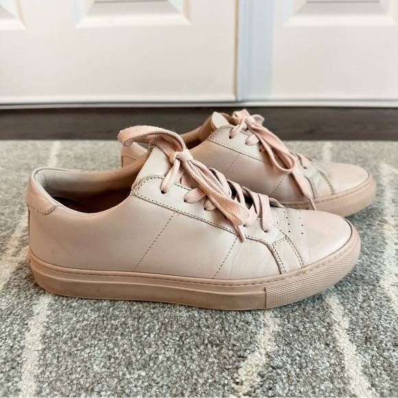 Greats Blush Pink Leather Low Top Sneakers - Picture 6 of 9